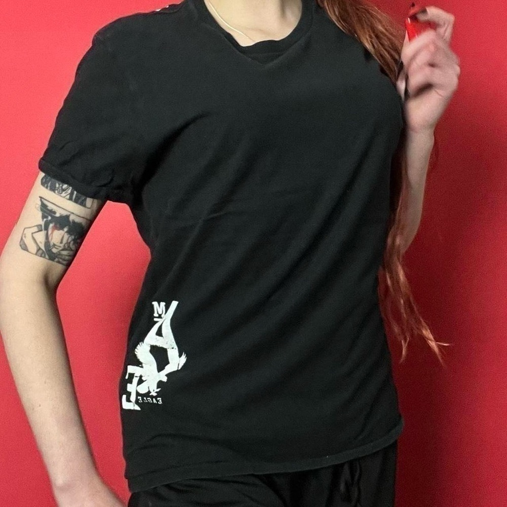 Black and white tee 🤍🖤​​​​​​​​​​​​​​​​​